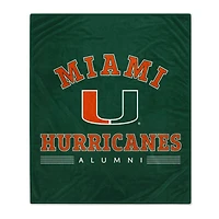 Miami Hurricanes 60'' x 70'' Alumni Fleece Blanket