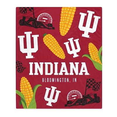 Indiana Hoosiers 60'' x 70'' Hometown Logo Fleece Blanket