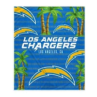 Los Angeles Chargers 60'' x 70'' Hometown Logo Fleece Blanket
