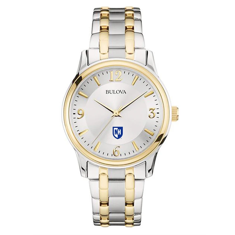 Bulova Silver/Gold New Hampshire Wildcats Classic Two-Tone Round Watch