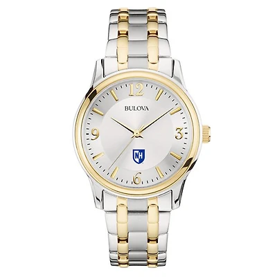 Bulova Silver/Gold New Hampshire Wildcats Classic Two-Tone Round Watch