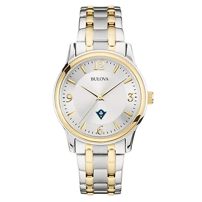 Bulova Silver/Gold UNC Wilmington Seahawks Classic Two-Tone Round Watch