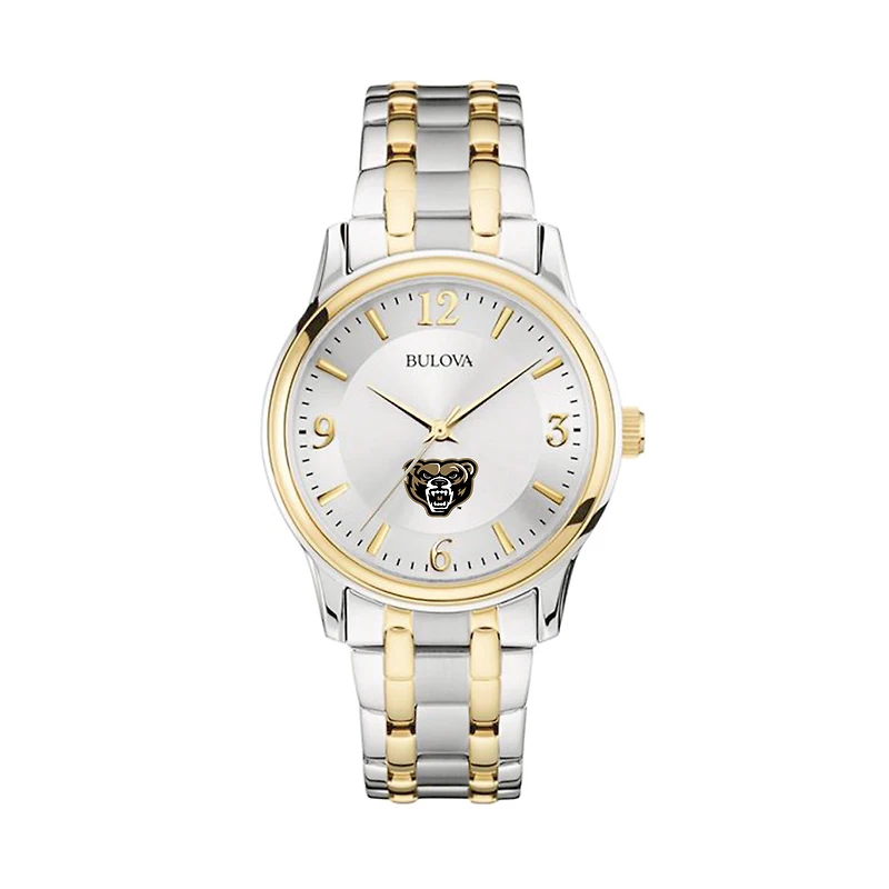 Bulova Silver/Gold Oakland Golden Grizzlies Classic Two-Tone Round Watch