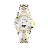 Bulova Silver/Gold Oakland Golden Grizzlies Classic Two-Tone Round Watch