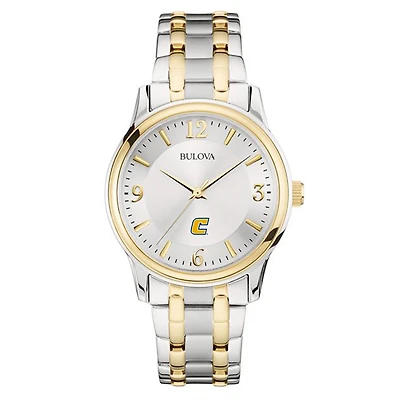 Bulova Silver/Gold Tennessee Chattanooga Mocs Classic Two-Tone Round Watch