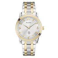 Bulova Silver/Gold Cal State L.A. Golden Eagles Classic Two-Tone Round Watch
