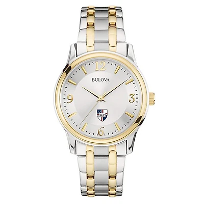 Bulova Silver/Gold Catholic University Cardinals Classic Two-Tone Round Watch