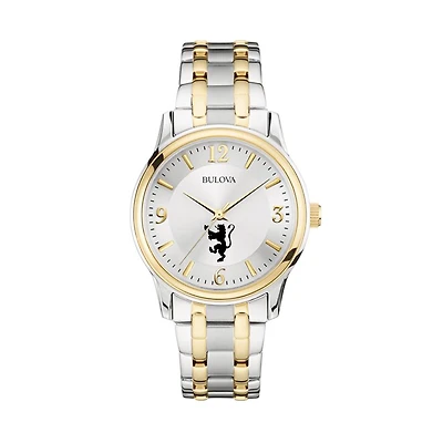 Bulova Silver/Gold St. Olaf Oles Classic Two-Tone Round Watch