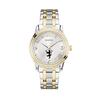 Bulova Silver/Gold St. Olaf Oles Classic Two-Tone Round Watch