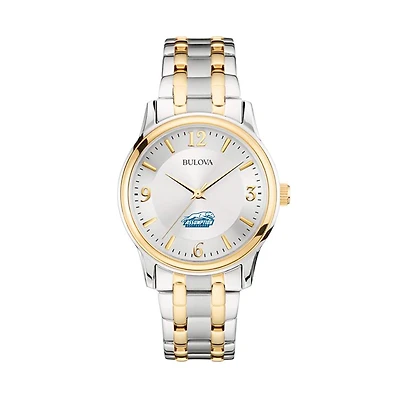 Bulova Silver/Gold Assumption Greyhounds Classic Two-Tone Round Watch