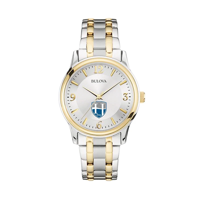 Bulova Silver/Gold Hood College Blazers Classic Two-Tone Round Watch