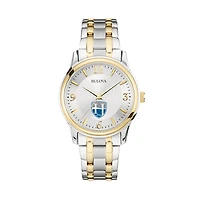 Bulova Silver/Gold Hood College Blazers Classic Two-Tone Round Watch