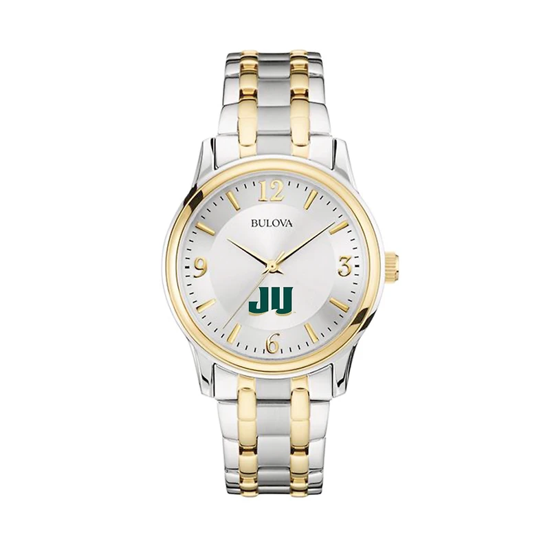 Bulova Silver/Gold JU Dolphins Classic Two-Tone Round Watch