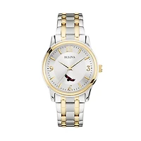 Bulova Silver/Gold Saint Joseph's Hawks Classic Two-Tone Round Watch