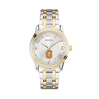 Bulova Silver/Gold Gettysburg Bullets Classic Two-Tone Round Watch