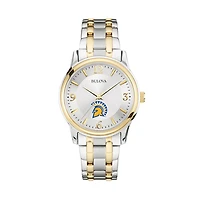 Bulova Silver/Gold San Jose State Spartans Classic Two-Tone Round Watch