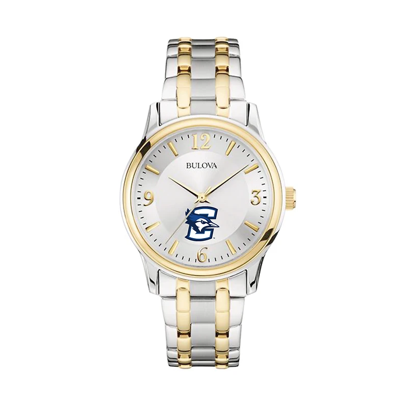 Bulova Silver/Gold Creighton Bluejays Classic Two-Tone Round Watch