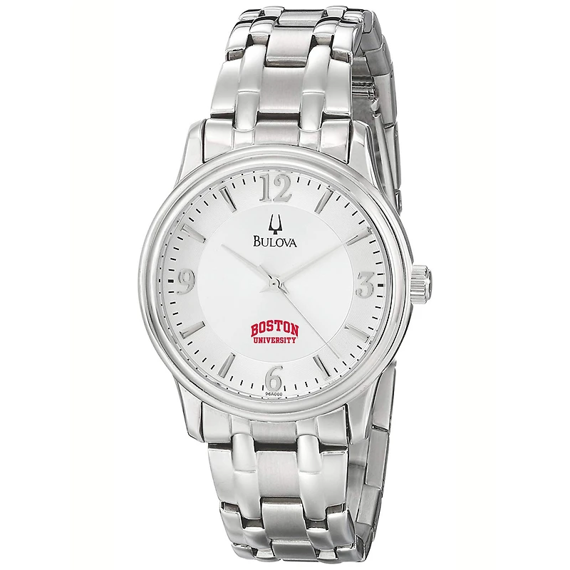 Men's Bulova  Silver Boston University