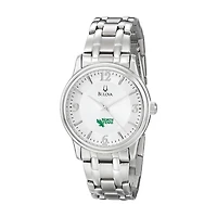 Men's Bulova  Silver North Texas Mean Green