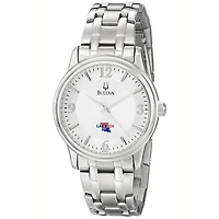 Men's Bulova  Silver Louisiana Tech Bulldogs