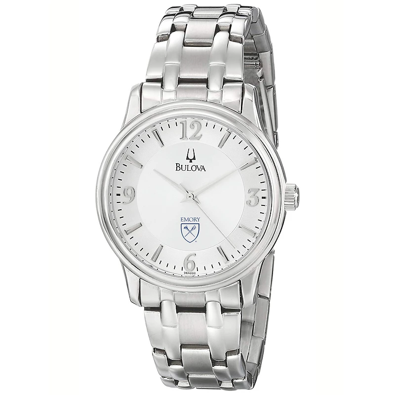 Men's Bulova  Silver Emory Eagles