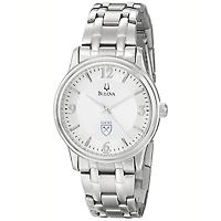 Men's Bulova  Silver Emory Eagles