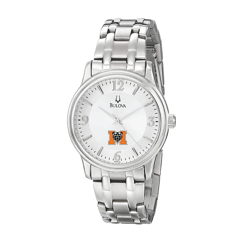 Men's Bulova Silver Mercer Bears
