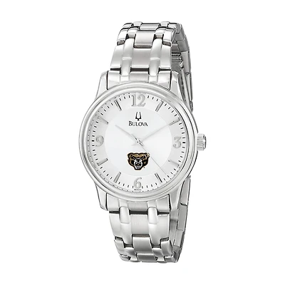 Men's Bulova  Silver Oakland Golden Grizzlies