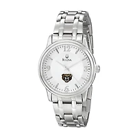 Men's Bulova  Silver Oakland Golden Grizzlies