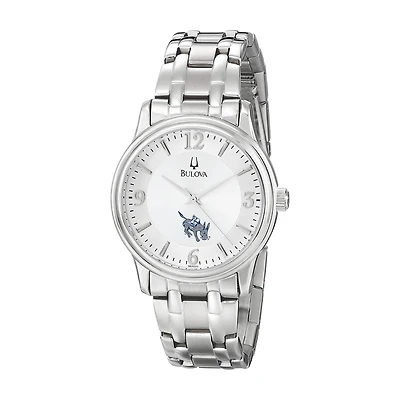 Men's Bulova  Silver Colorado School of Mines Orediggers