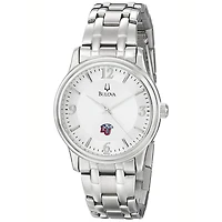 Men's Bulova  Silver Liberty Flames