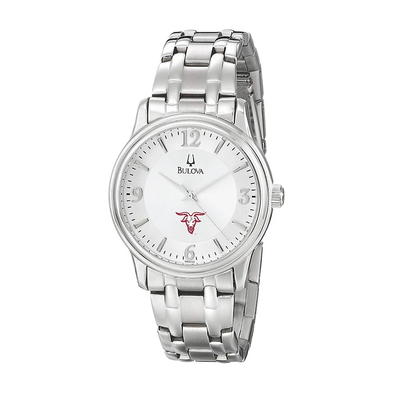 Men's Bulova Silver Worcester Polytechnic Institute Engineers