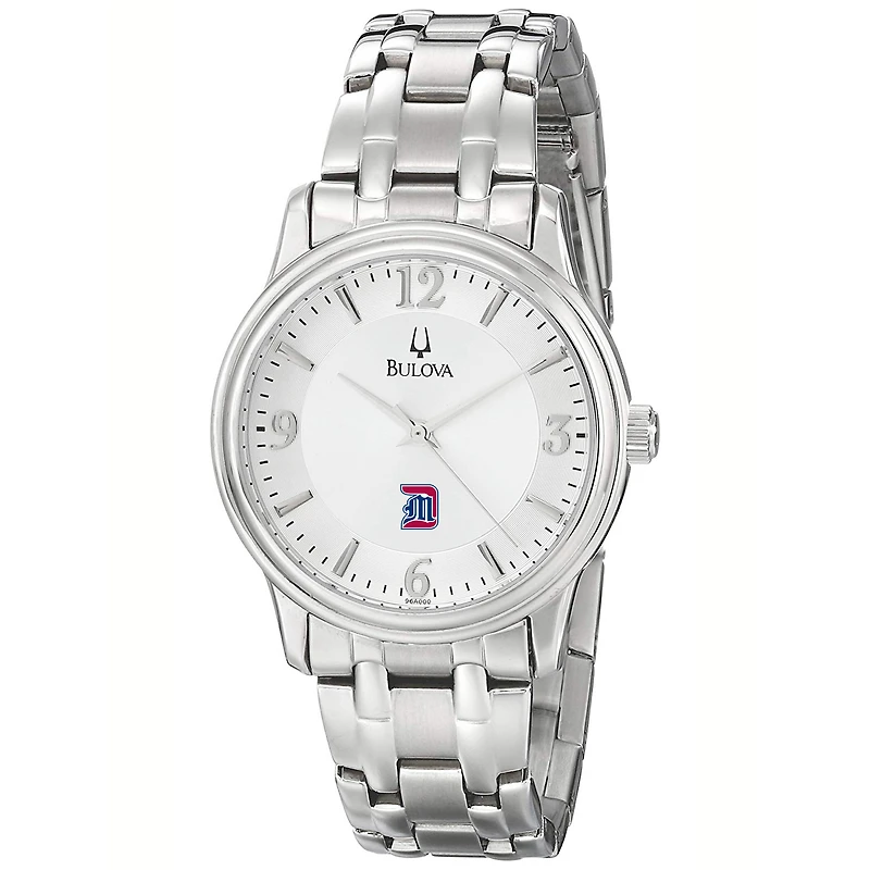 Men's Bulova  Silver Detroit Mercy Titans