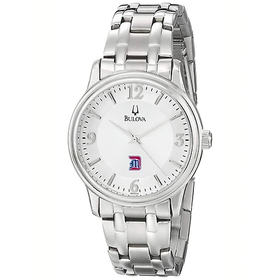 Men's Bulova  Silver Detroit Mercy Titans