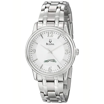 Men's Bulova  Silver Eastern New Mexico Greyhounds