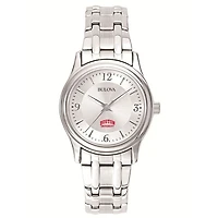 Women's Bulova Silver Boston University Stainless Steel Quartz Watch