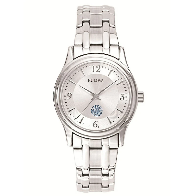 Women's Bulova Silver Kean University Cougars Stainless Steel Quartz Watch
