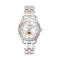 Women's Bulova Silver Mercer Bears Stainless Steel Quartz Watch