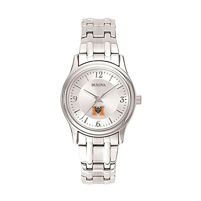 Women's Bulova Silver Mercer Bears Stainless Steel Quartz Watch