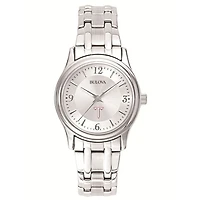 Women's Bulova Silver Troy University Trojans Stainless Steel Quartz Watch