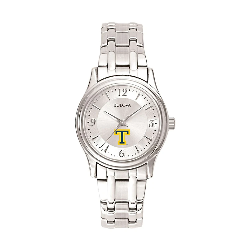 Women's Bulova Silver Trinity Bantams Stainless Steel Quartz Watch