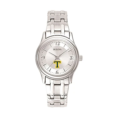 Women's Bulova Silver Trinity Bantams Stainless Steel Quartz Watch