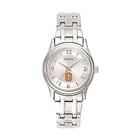 Women's Bulova Silver Gettysburg Bullets Stainless Steel Quartz Watch