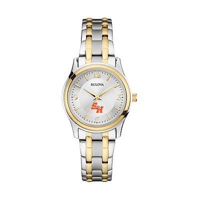 Women's Bulova Silver/Gold Sam Houston State Bearkats Classic Two-Tone Round Watch
