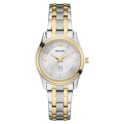 Women's Bulova Silver/Gold Emory Eagles Classic Two-Tone Round Watch