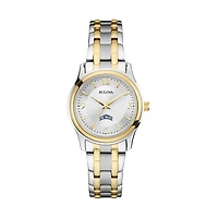 Women's Bulova Silver/Gold Mount St. Mary's Mountaineers Classic Two-Tone Round Watch