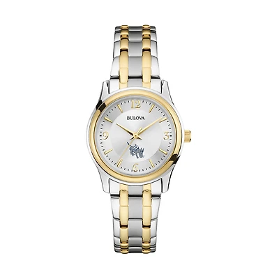 Women's Bulova Silver/Gold Colorado School of Mines Orediggers Classic Two-Tone Round Watch