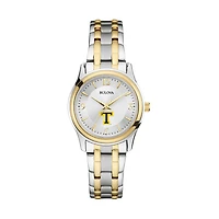 Women's Bulova Silver/Gold Trinity Bantams Classic Two-Tone Round Watch