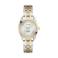 Women's Bulova Silver/Gold Assumption Greyhounds Classic Two-Tone Round Watch