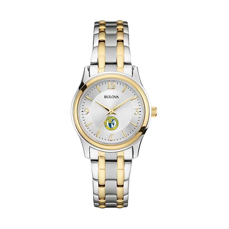 Women's Bulova Silver/Gold Siena Heights Saints Classic Two-Tone Round Watch